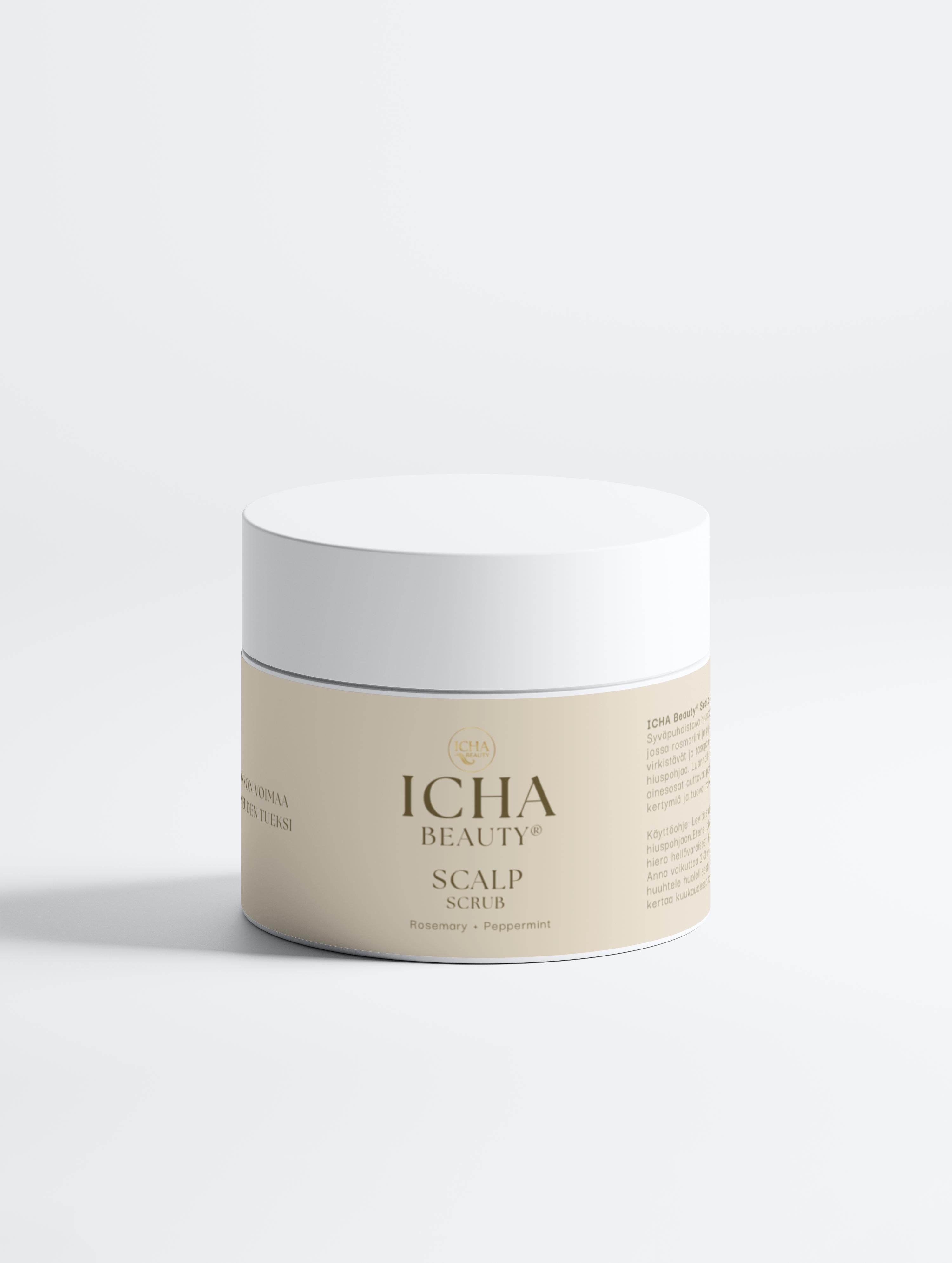 ICHA Beauty® Scalp Rosemary + Peppermint -päänahan kuorinta