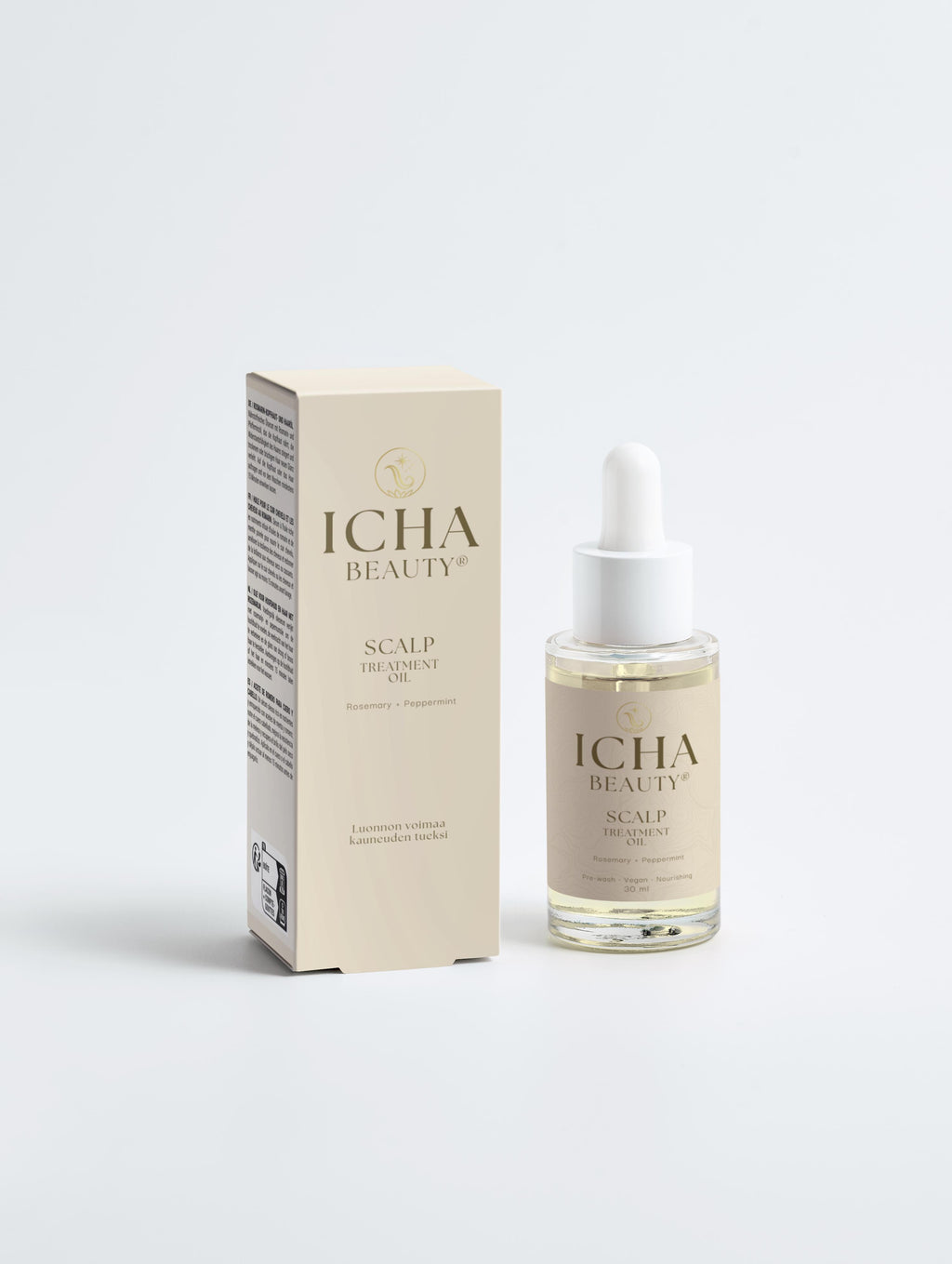ICHA Beauty® Scalp Rosemary + Peppermint -hiuspohjaöljy 30ml